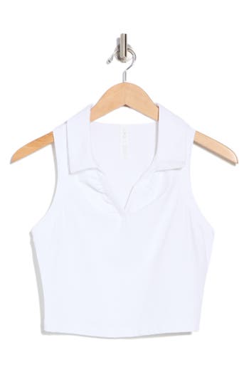 Z By Zella On The Move Sleeveless Polo In White