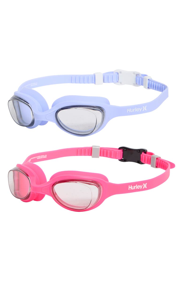 Hurley Kids' 2-Pack Solari Swim Goggles, Main, color, 
