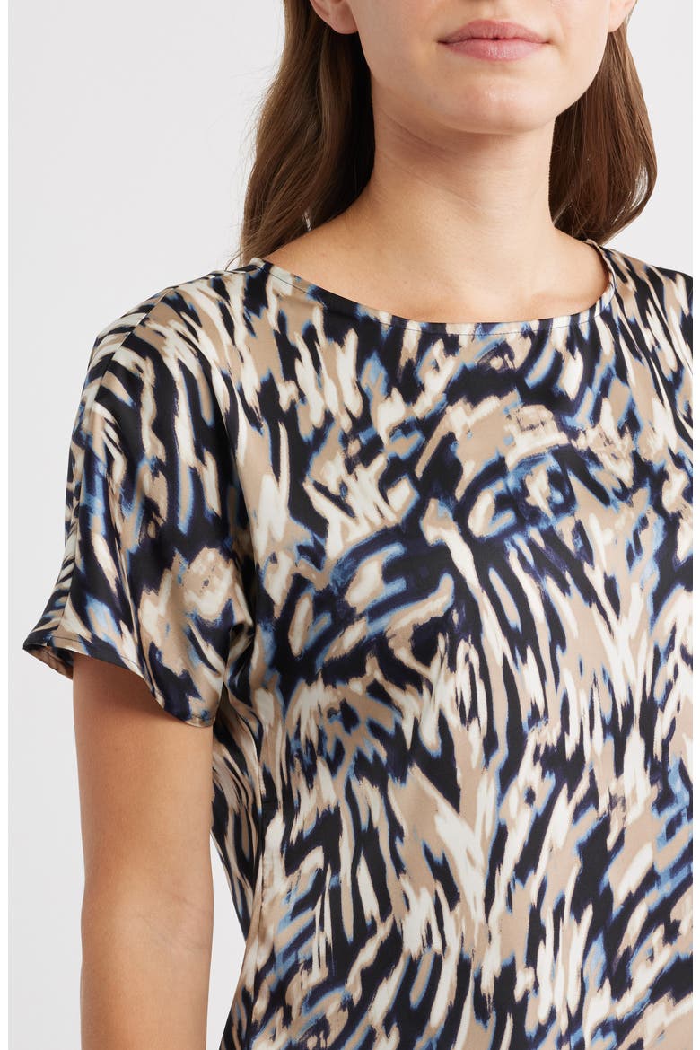 Print Bateau Neck Top, Alternate, color, DUTCH BLUE MULTI