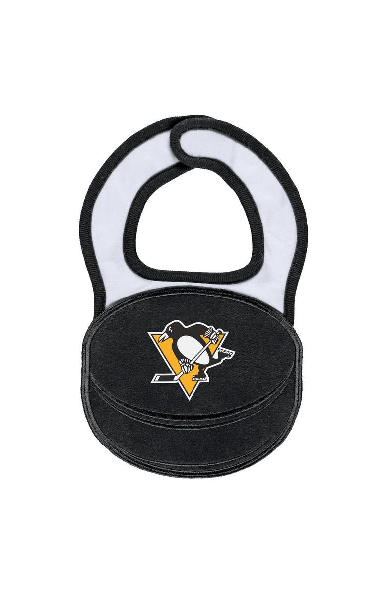 WEAR by Erin Andrews Newborn & Infant WEAR by Erin Andrews White Pittsburgh Penguins Sleep & Play Full-Zip Footed Jumper with Bib, Alternate, color, 