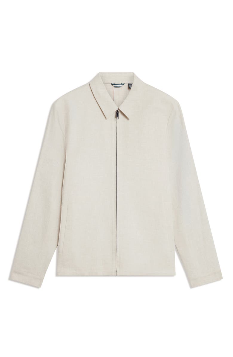 Ted Baker Ashley Linen & Cotton Jacket, Alternate, color, Stone