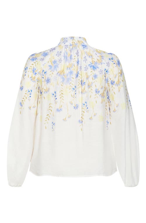 City Chic Lilliana Satin Shirt In White