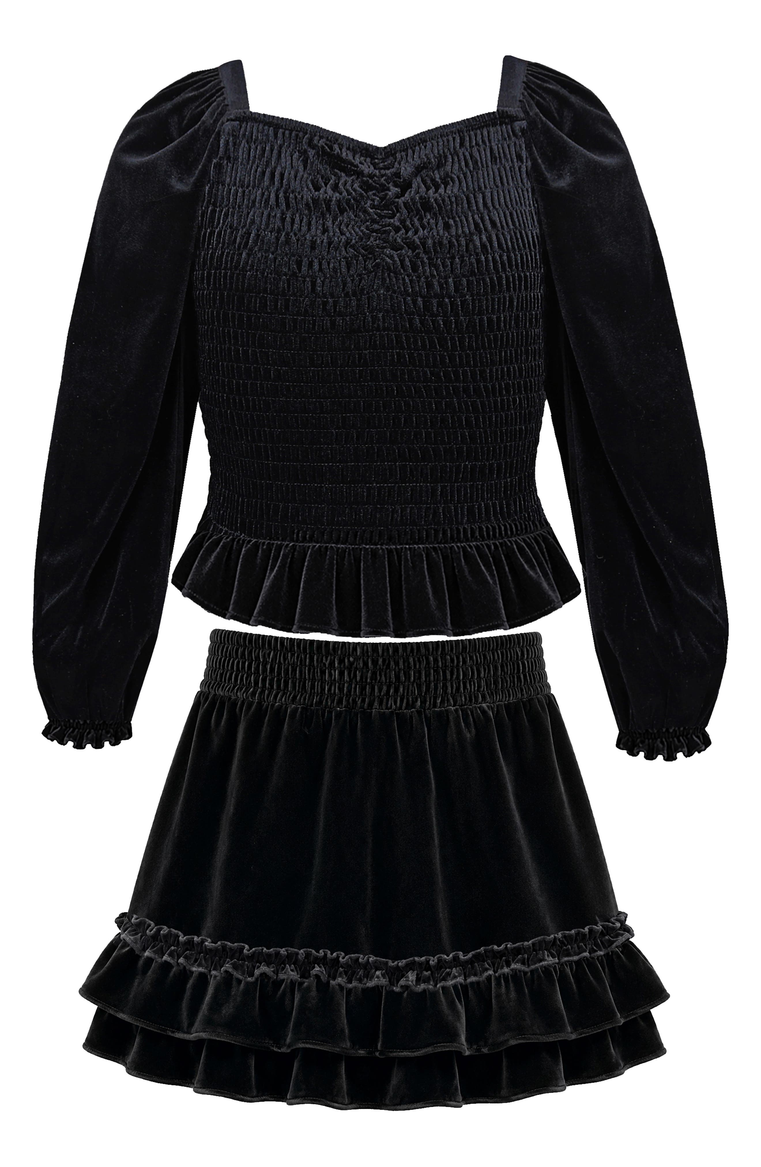 Kids' Velvet Smocked Two-Piece Set