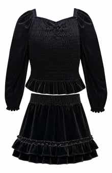 Kids' Velvet Smocked Two-Piece Set