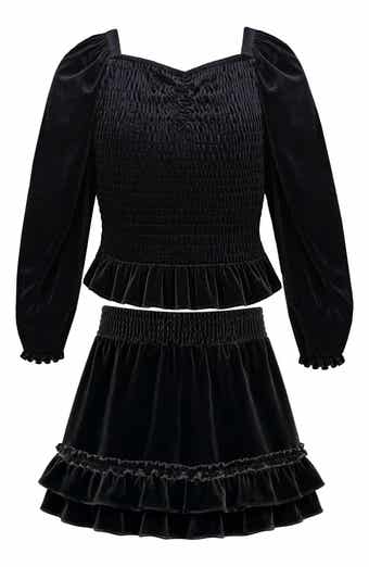 Kids' Velvet Smocked Two-Piece Set