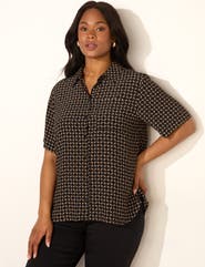 Live Unlimited Geo Print Short Sleeve Shirt