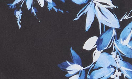 1.state Floral Button-up Shirt In Blue