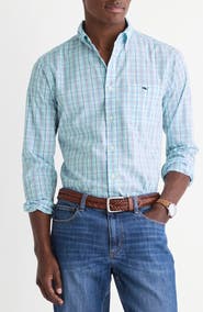 vineyard vines Lorelei Plaid Perfect Wash Stretch Cotton Button-Down Shirt