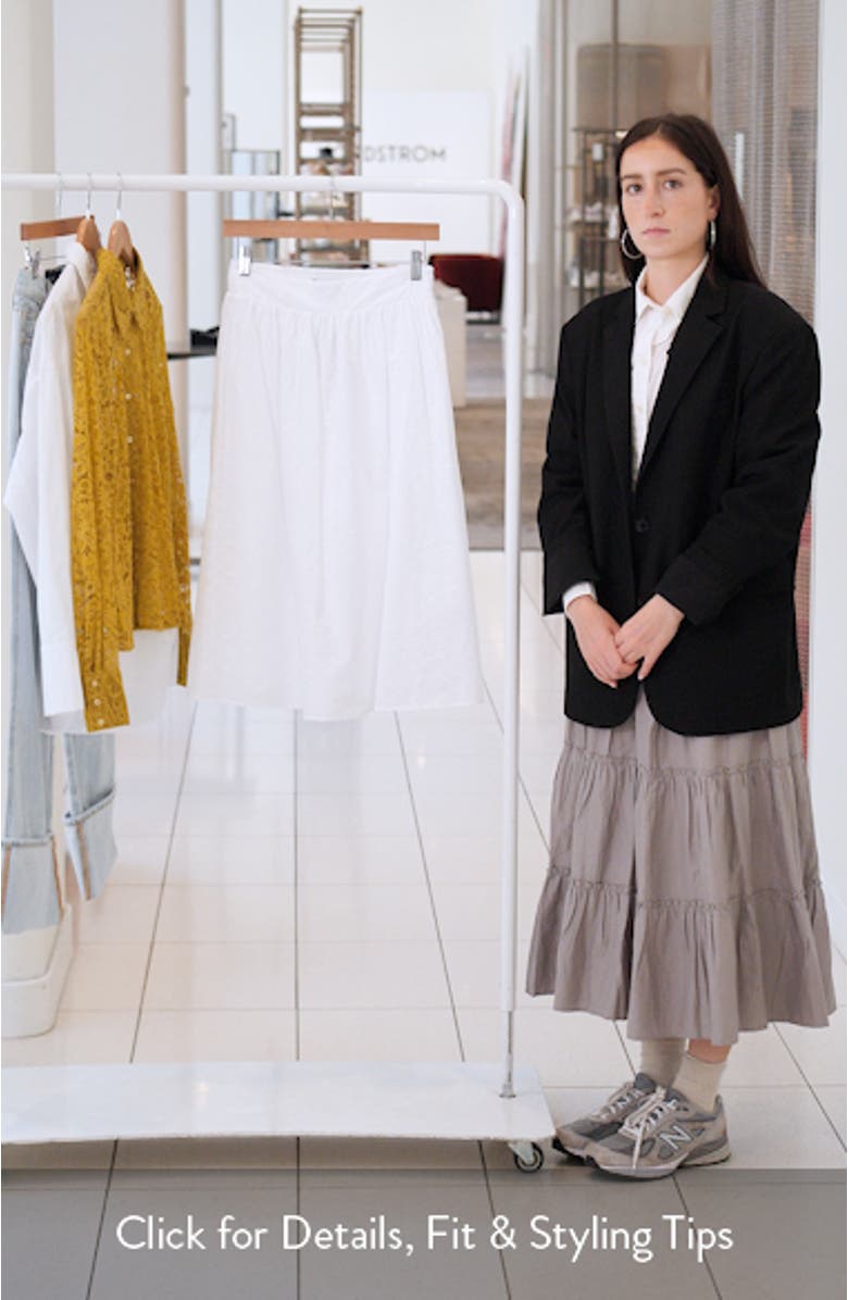 Carlynn Eyelet Cotton Skirt, sales video thumbnail