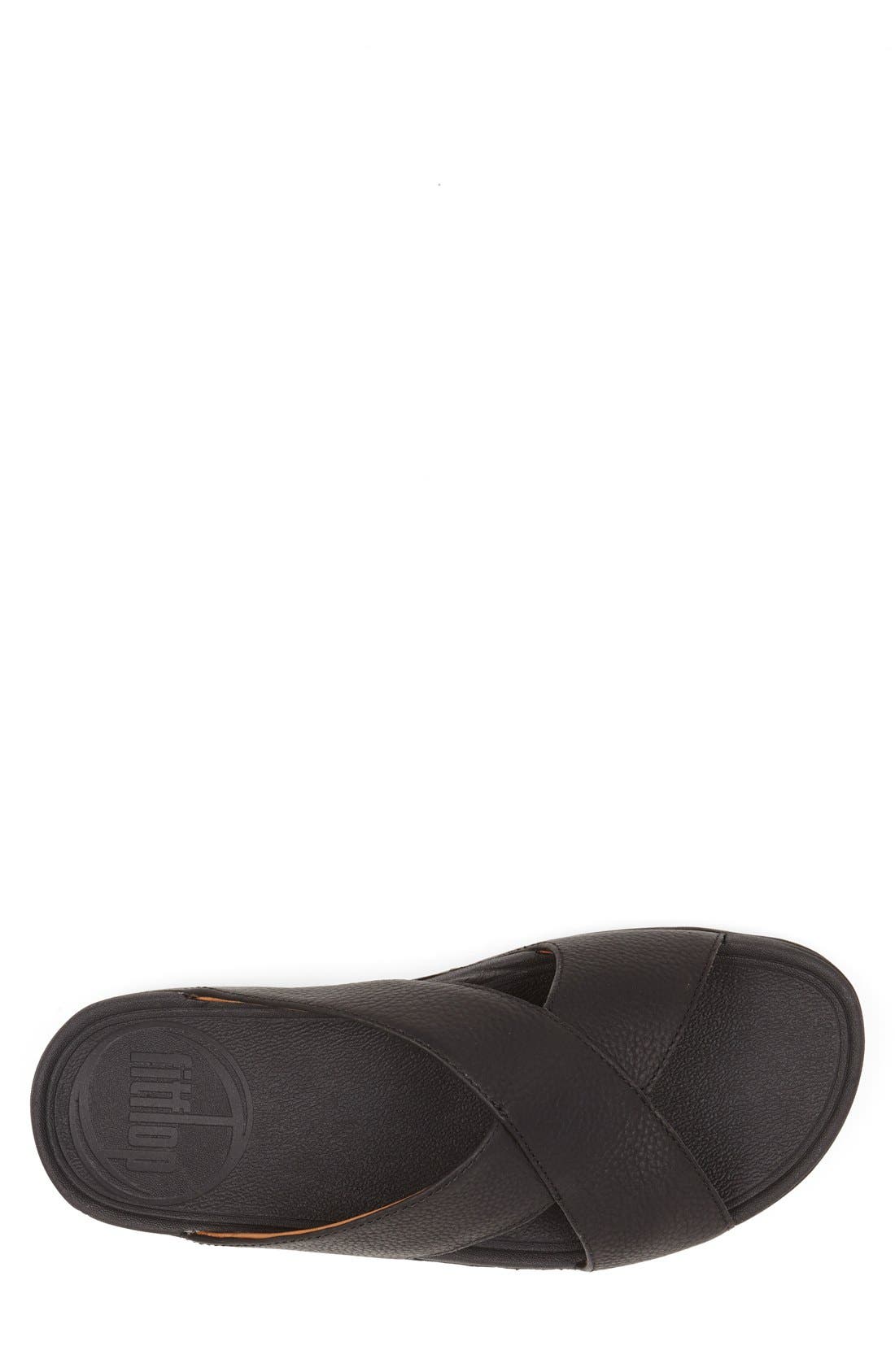 FitFlop Xosa<sup>™</sup> Leather Slide Sandal, Alternate, color, 