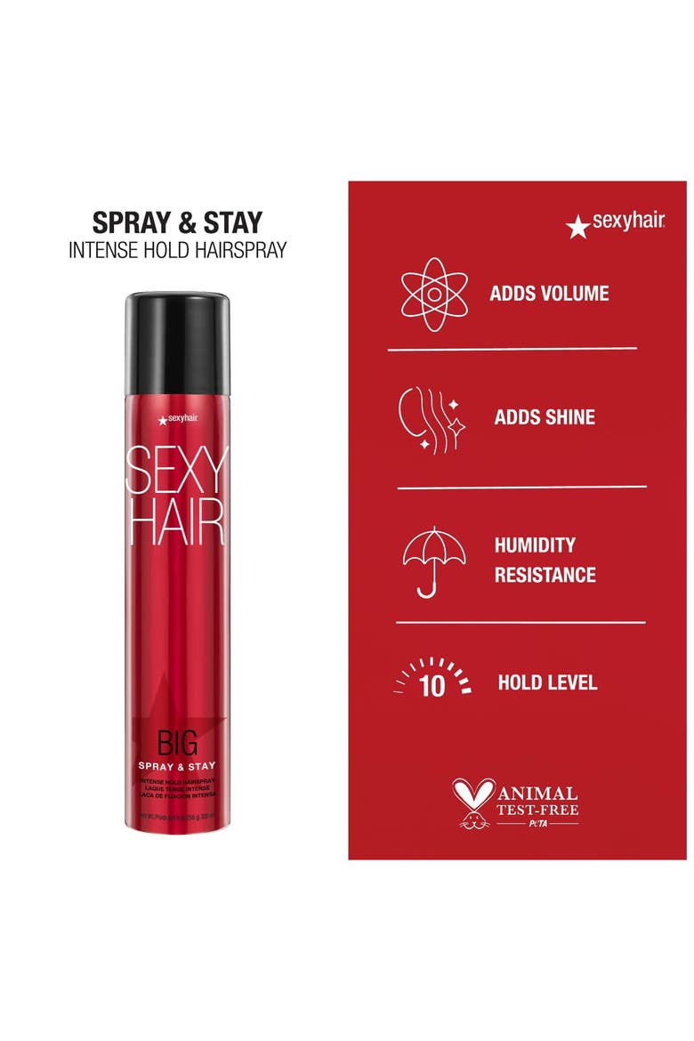 BIG SEXY HAIR Spray & Stay Intense Hold Hairspray - 1.5 oz., Alternate, color, NO COLOR