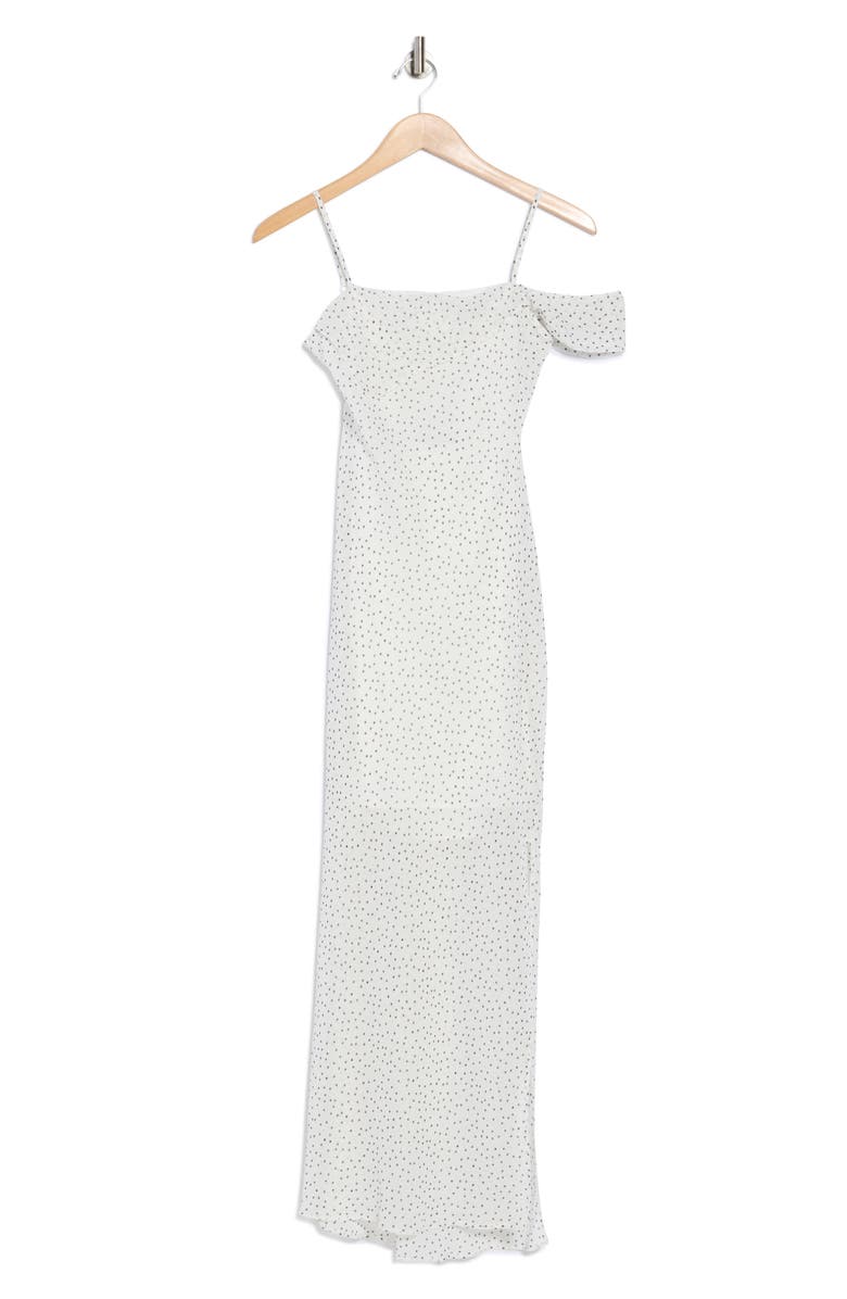 ASOS DESIGN Shoulder Strap Midi Dress, Alternate, color, White Multi