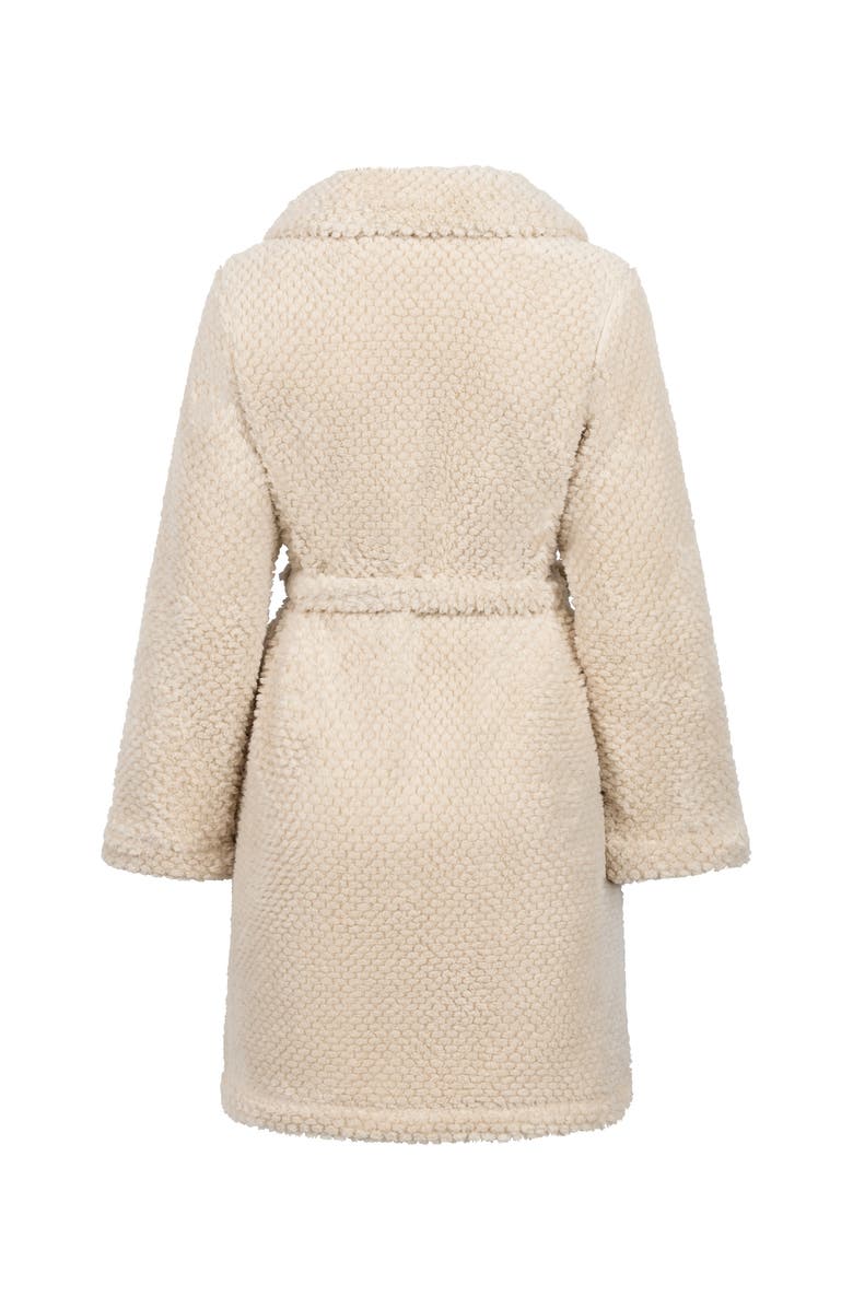 Hunkemöller Robe Zip Up Fleece, Alternate, color, Whitecap Gray