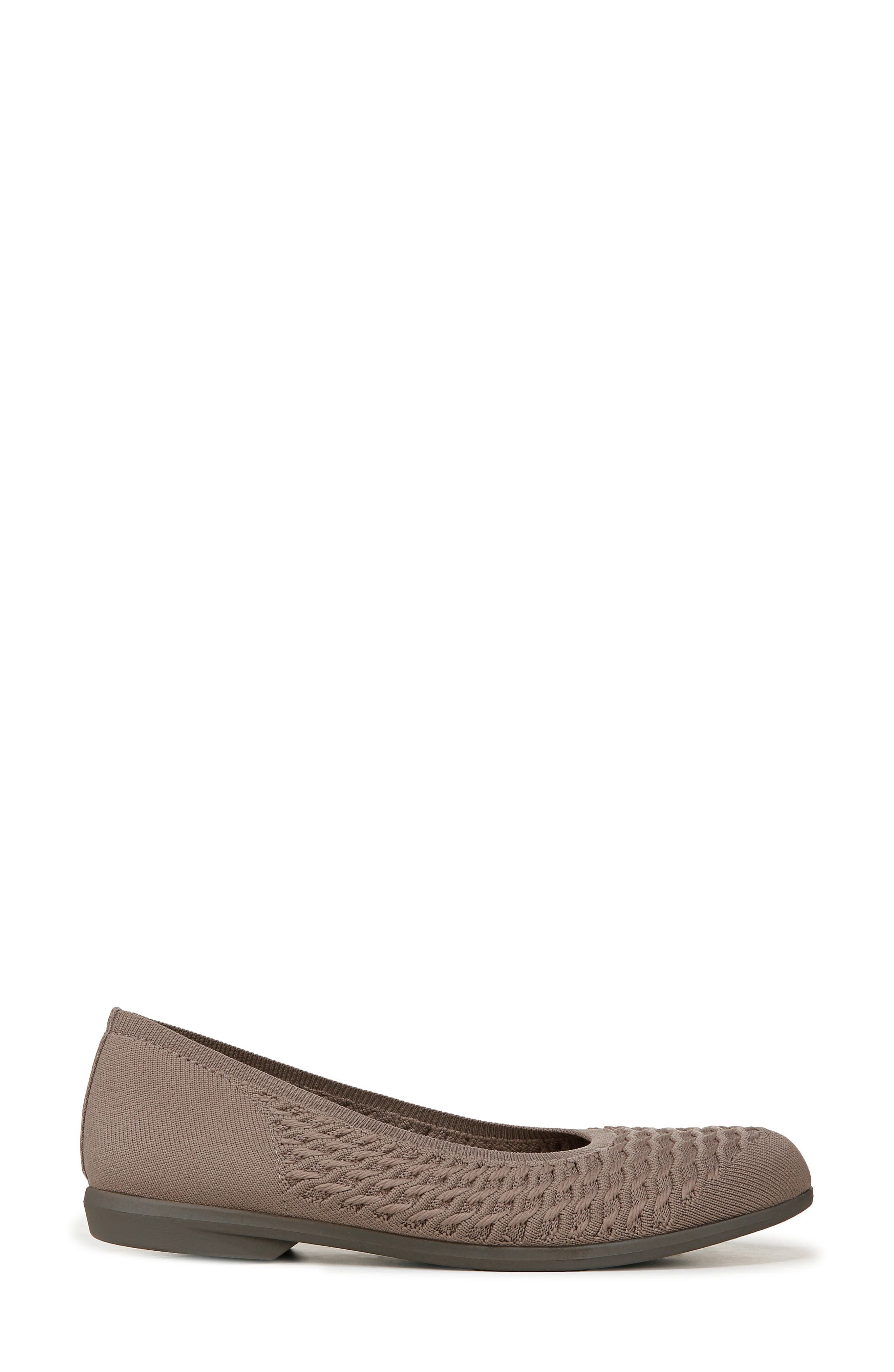 Khloe Knit Ballet Flat, Alternate, color, BROWN