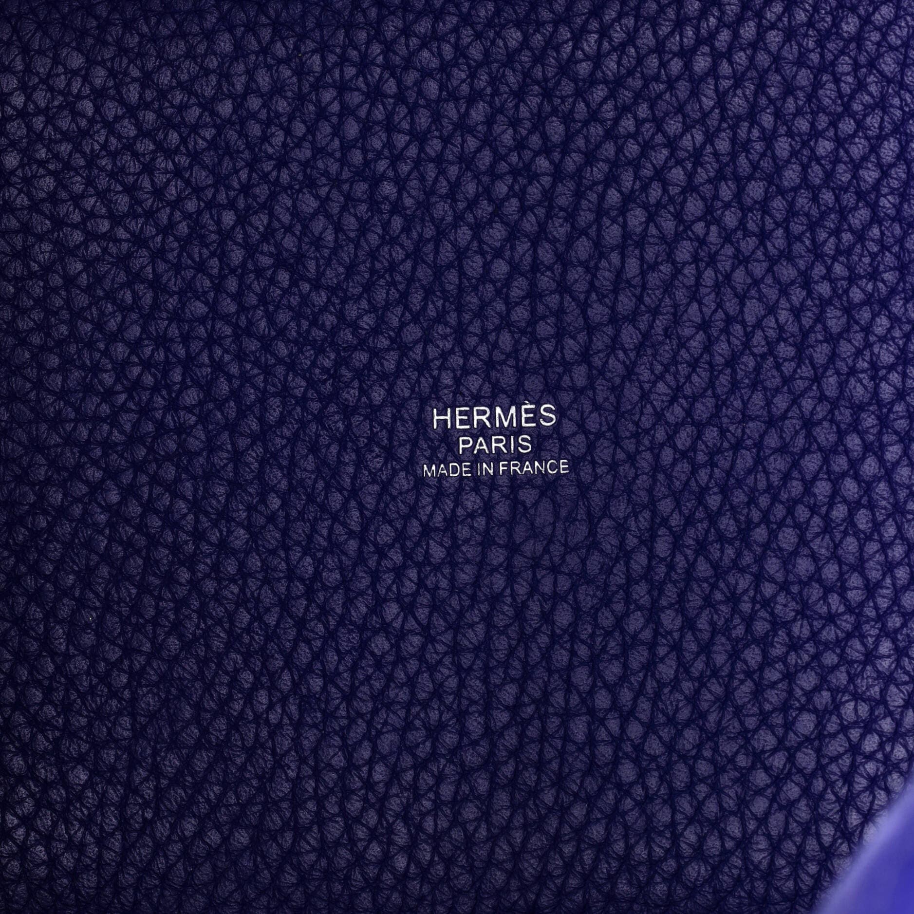 Pre-Owned Hermes Picotin Lock Bag Clemence PM, Alternate, color, Bleu Electrique