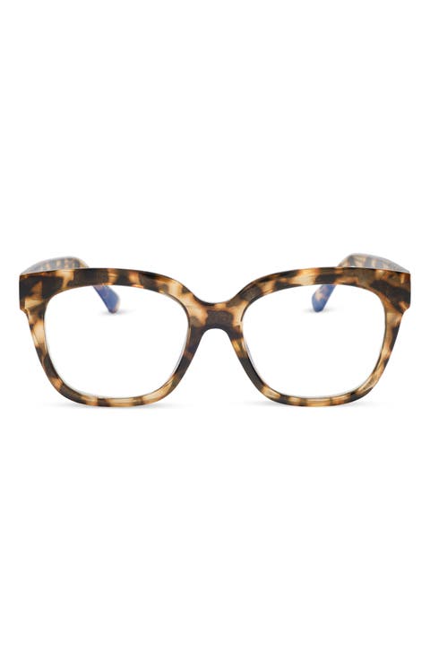 Ava 50mm Square Blue Light Blocking Glasses