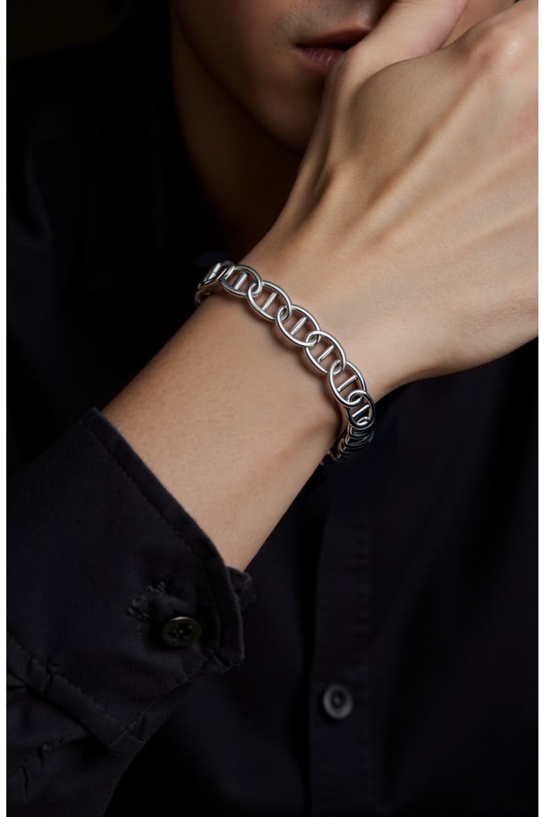 Men's Mariner Chain Bracelet, Alternate, color, SILVER