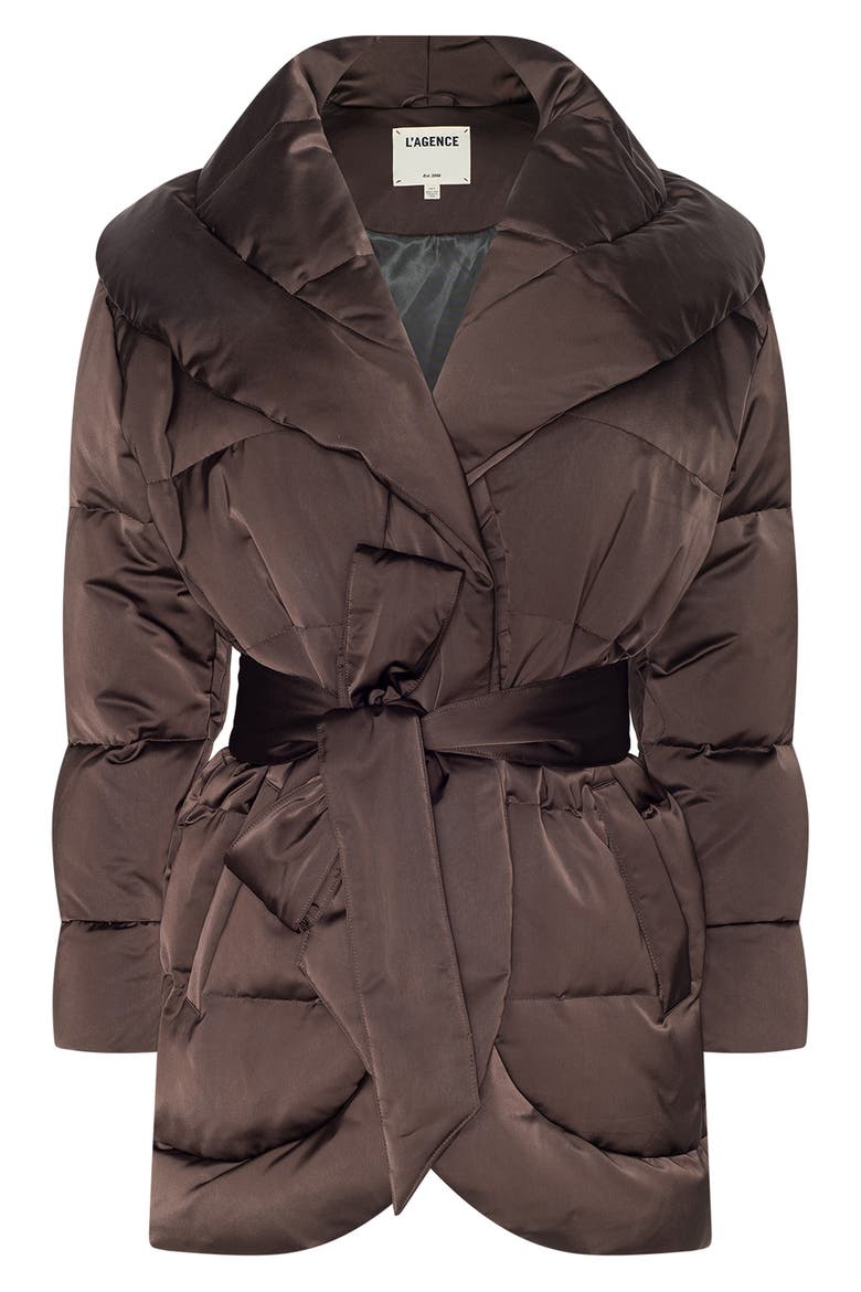 Glacier Shawl Collar Puffer Jacket, Alternate, color, DARK JAVA