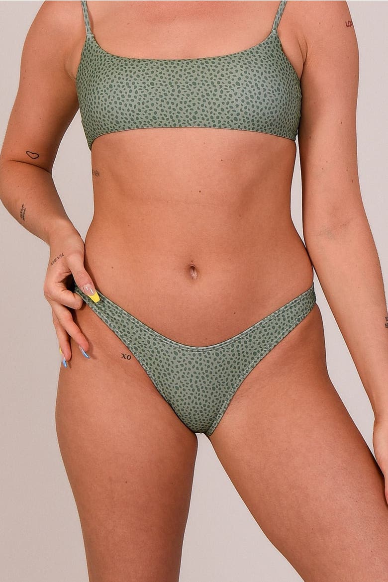 Sahara Sage Brazilian Bikini Bottoms, Main, color, Sage