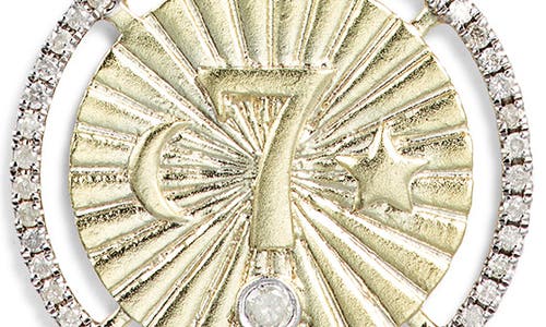 Meira T 7 Diamond Disc Pendant Necklace In Gold