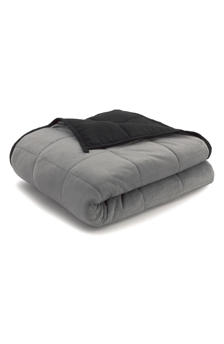 ELLA JAYNE HOME Weighted Blanket - 12 lbs., Main, color, Grey/Black