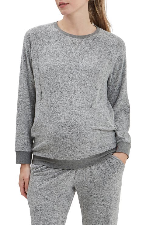 Heart On My Sleeve Maternity & Nursing Sweatshirt