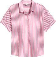 beachlunchlounge Chase Cotton & Modal Button-Up Shirt