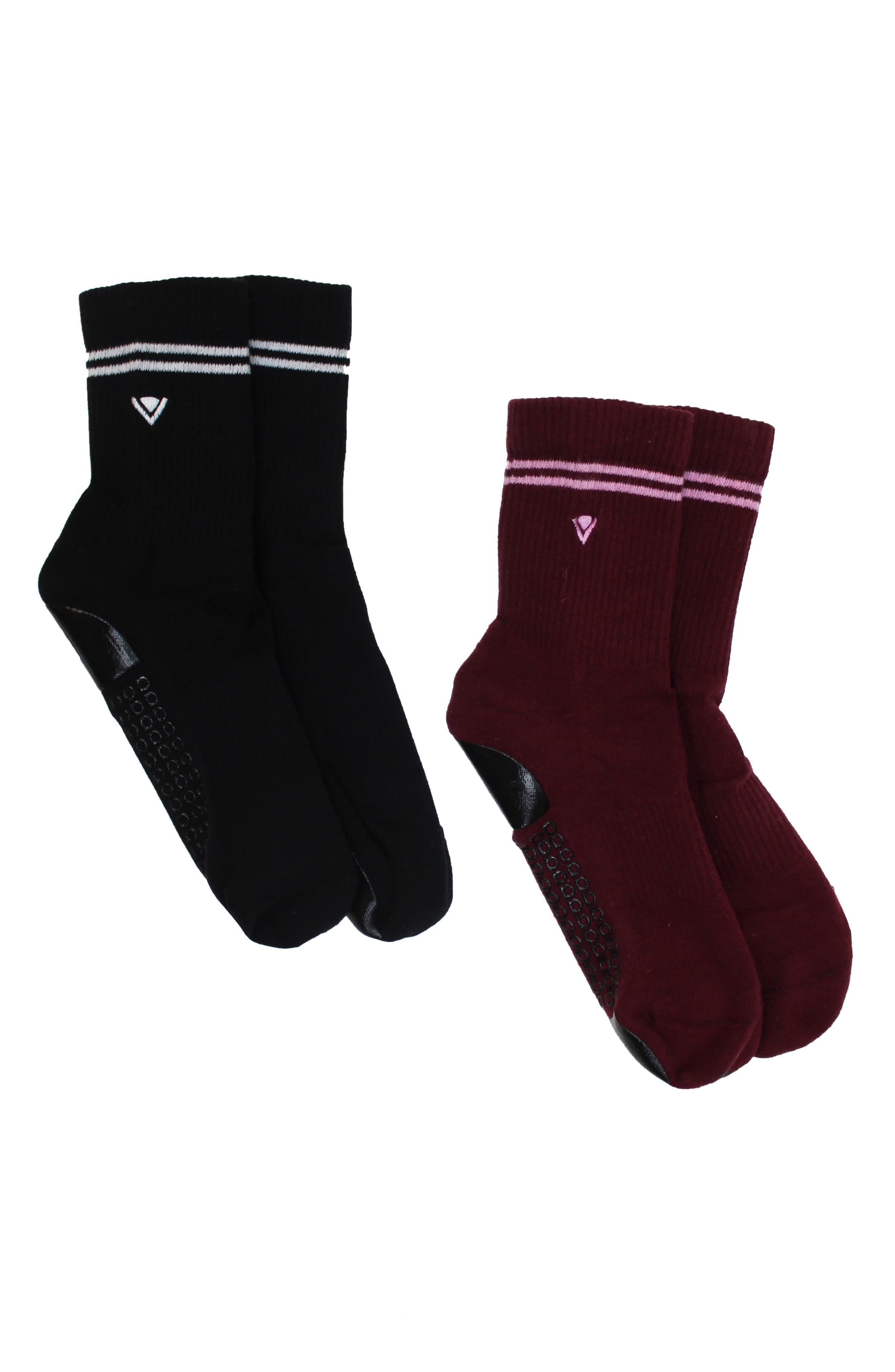 selected BLACK/BURGUNDY