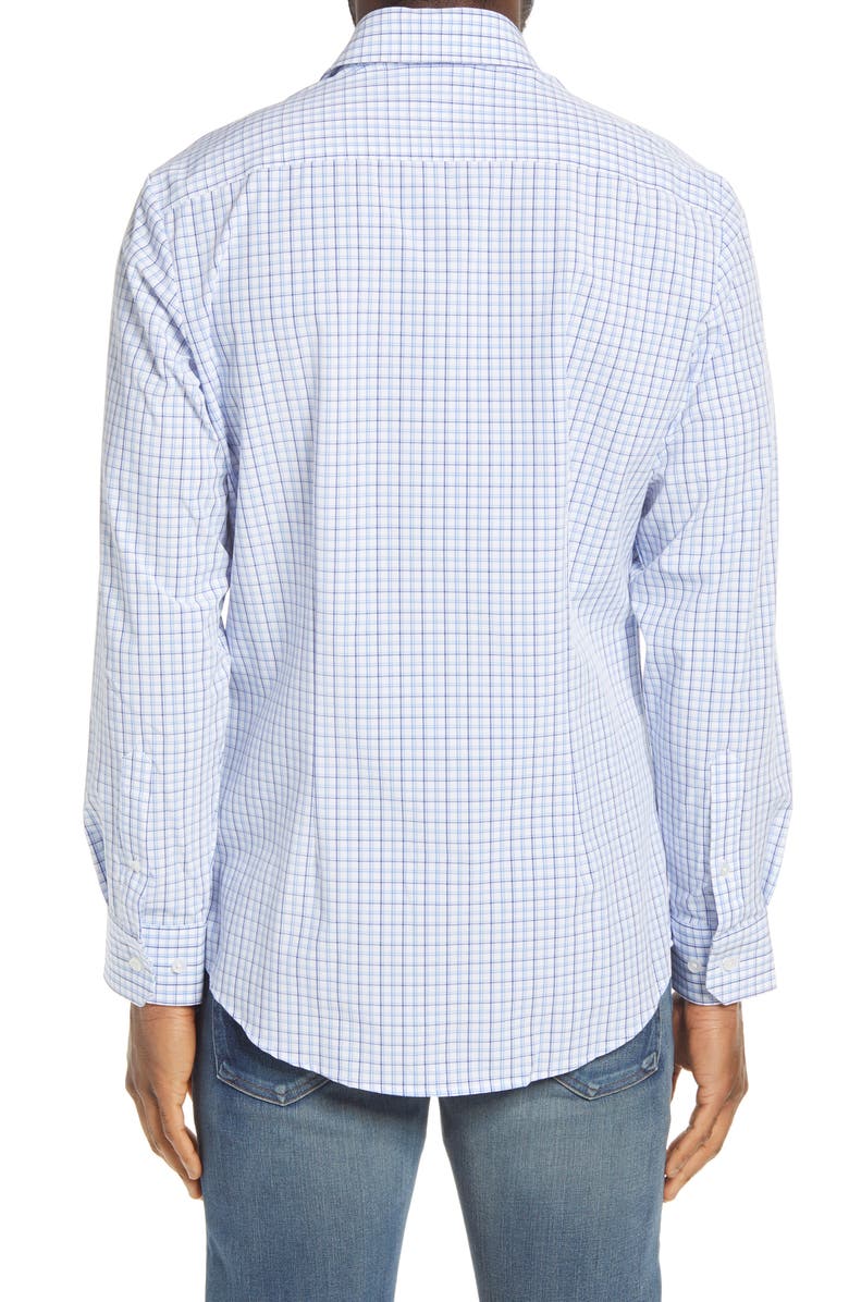 Mizzen+Main Leeward Trim Fit Tattersall Button-Up Performance Shirt, Alternate, color,