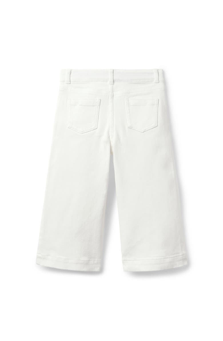 Janie and Jack Wide Leg Jean, Alternate, color, White