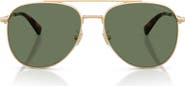 COACH 58mm Pilot Sunglasses