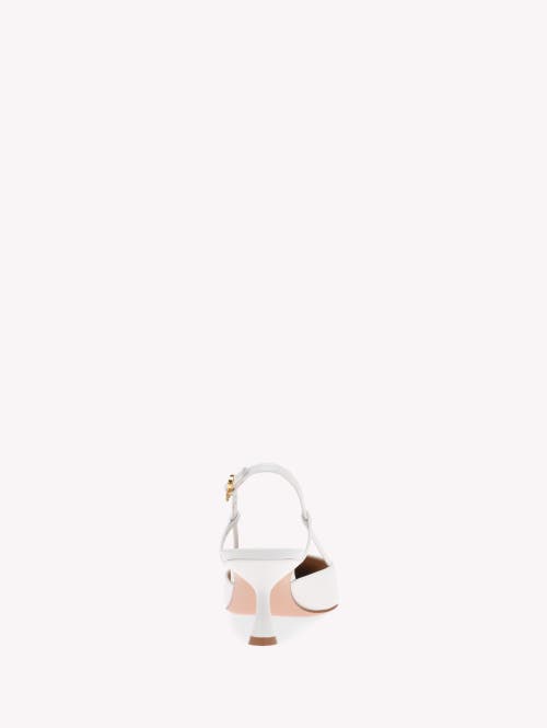 Gianvito Rossi Ascent 55 Slingback Pumps In White