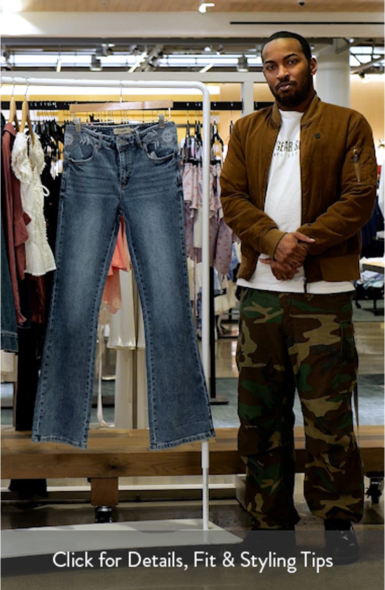 Embroidered Flare Jeans, sales video thumbnail