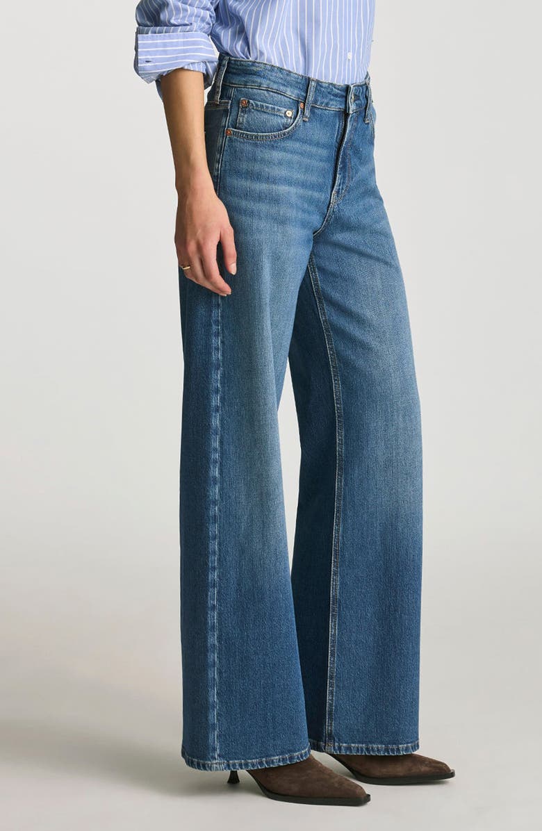 Mavi Jeans Florida High Waist Wide Leg Jeans, Alternate, color, 