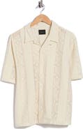 PacSun Dexter Lace Panel Button-Up Camp Shirt