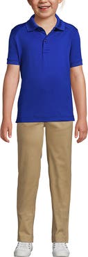 Lands' End School Uniform Kids Short Sleeve Rapid Dry Polo Shirt