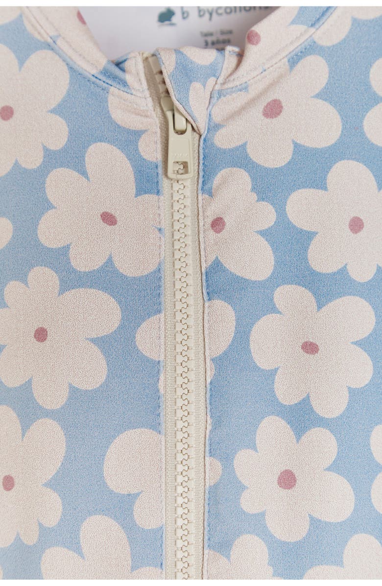 Babycottons Premium Quality Garden Long Sleeve 1-Piece Rashguard for Toddler, Alternate, color, Light Blue