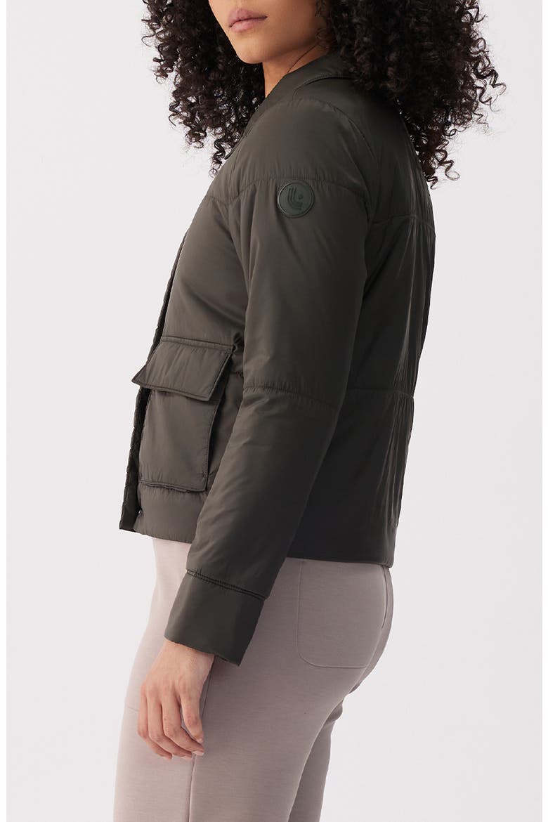 Dani Quilted Puffer Jacket, Alternate, color, OLIVE