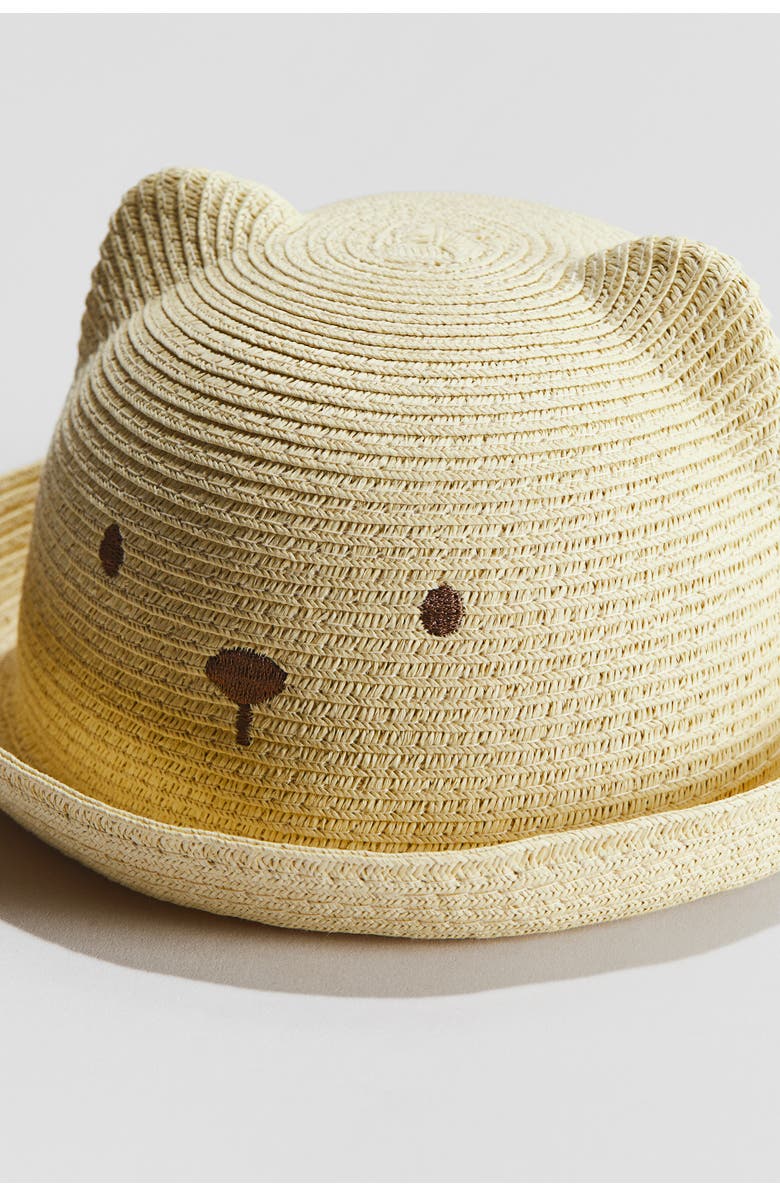 H&M Straw Hat, Alternate, color, Beige