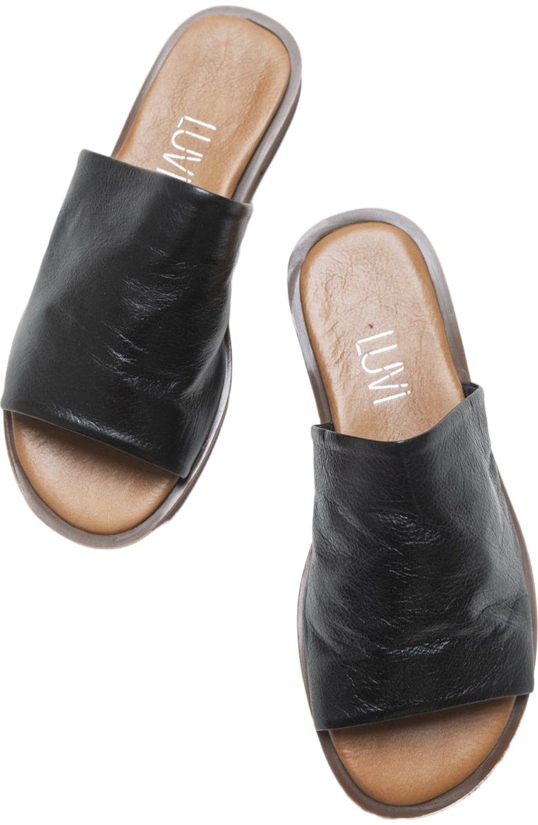 Forever & Always Shoes Clau Leather Sandal, Alternate, color,