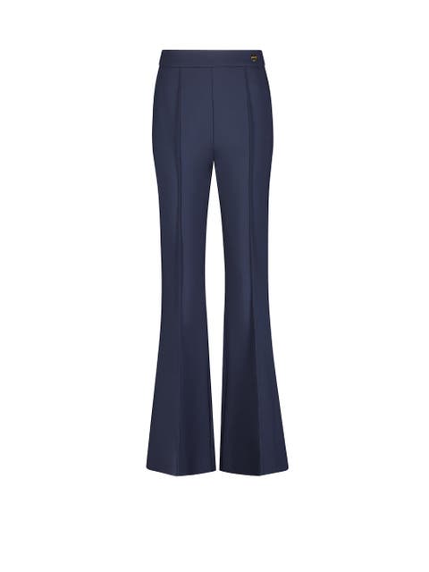 Lola High Density Crepe Stretch Cropped Flare Trouser