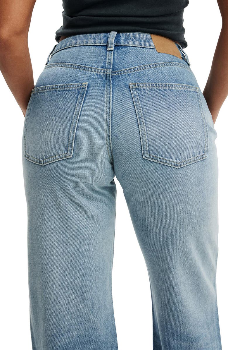 Cotton On Curvy '91 High Waist Straight Leg Jeans, Alternate, color, Fairlight Blue