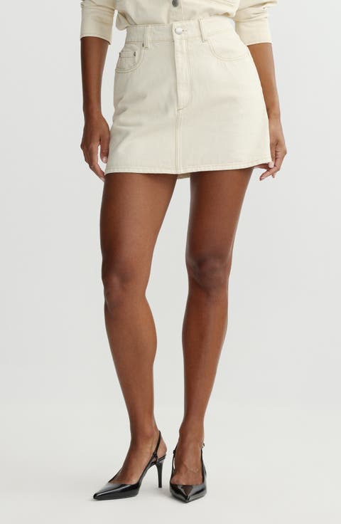 Alma Denim Miniskirt