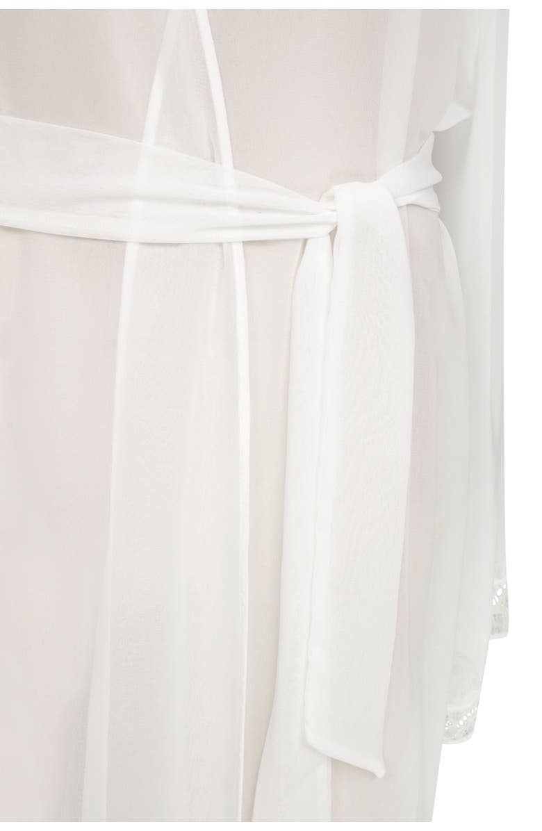 House Of Silk Carmen Chiffon Robe, Alternate, color, Champagne