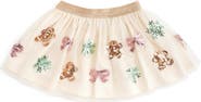 Sweet Wink Gingerbread Sequin Christmas Tutu Skirt