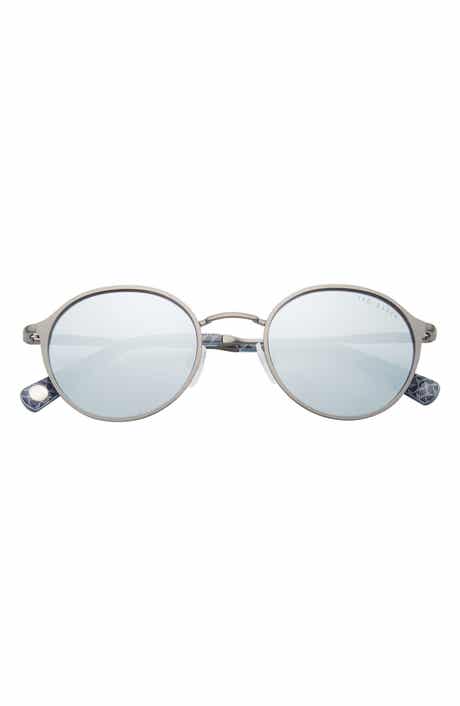 Ted Baker London 49mm Full Rim Polarized Round Sunglasses