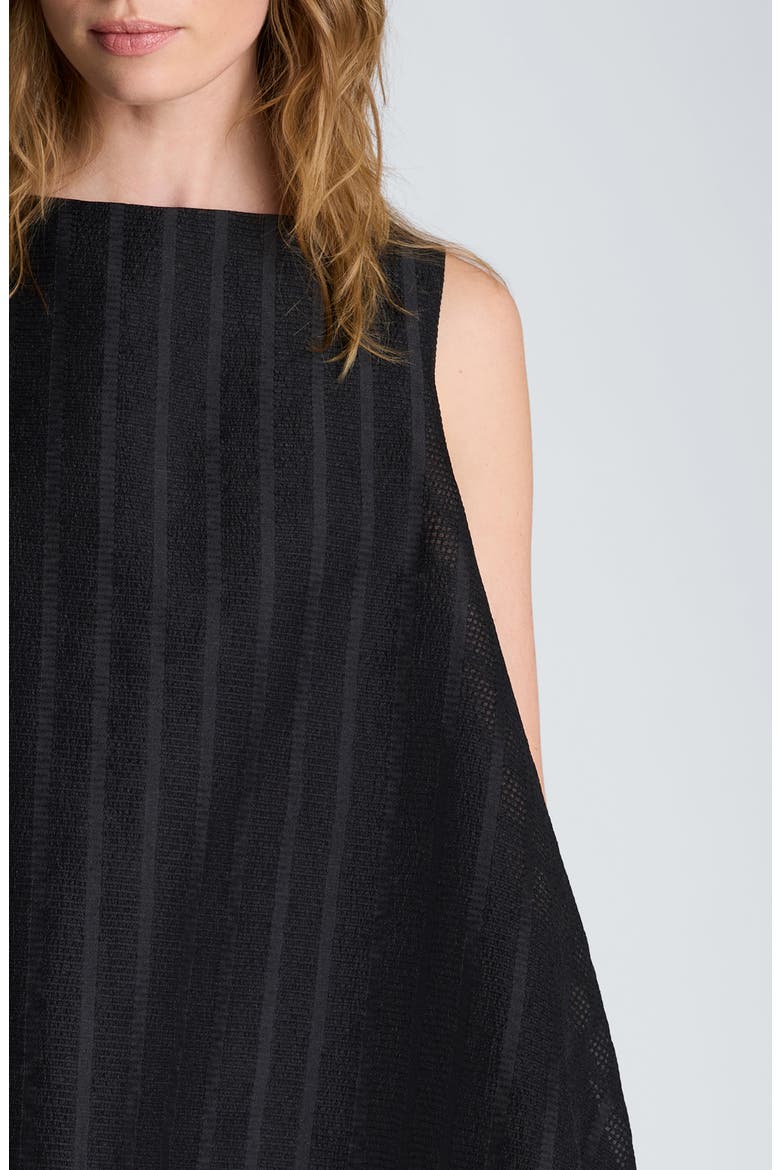 Bubble Hem Swing Minidress, Alternate, color, BLACK