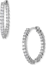 Roberto Coin Diamond Hoop Earrings