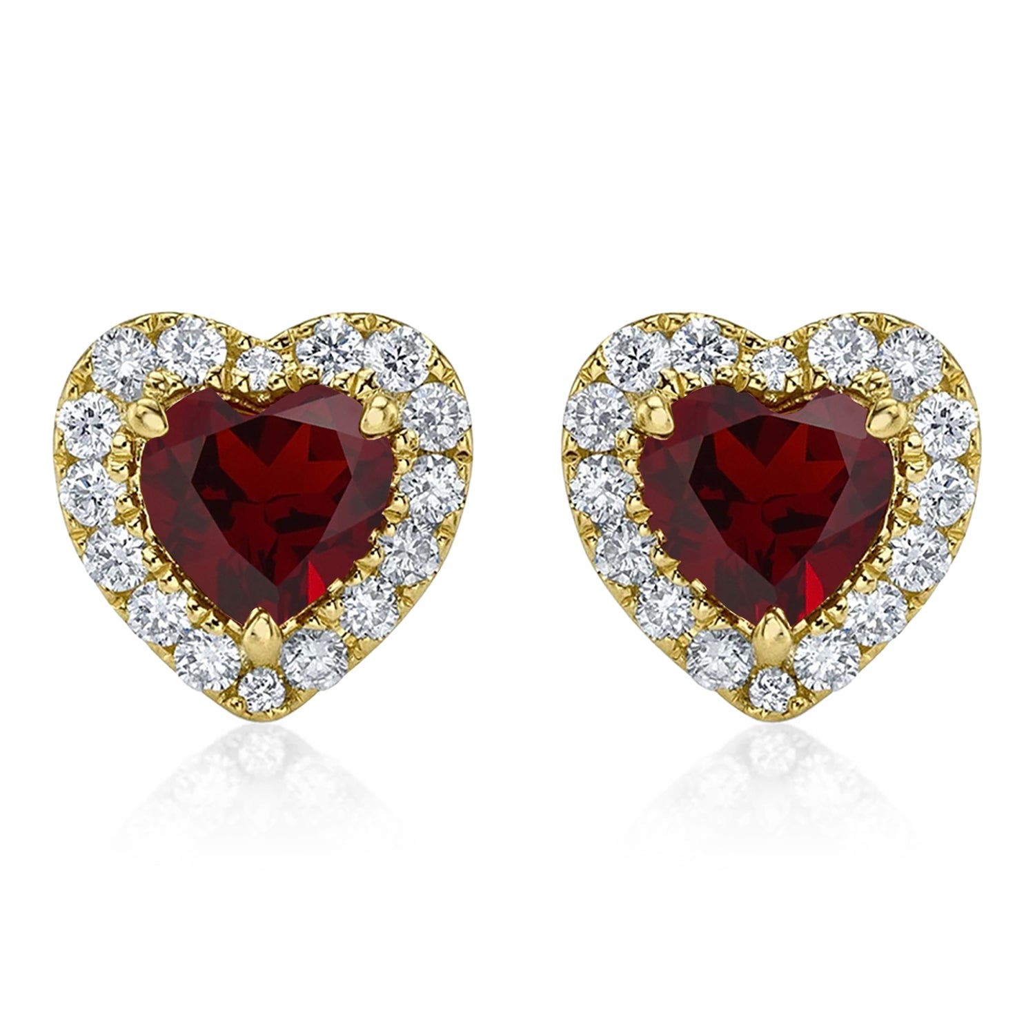 selected Garnet/Yellow Gold