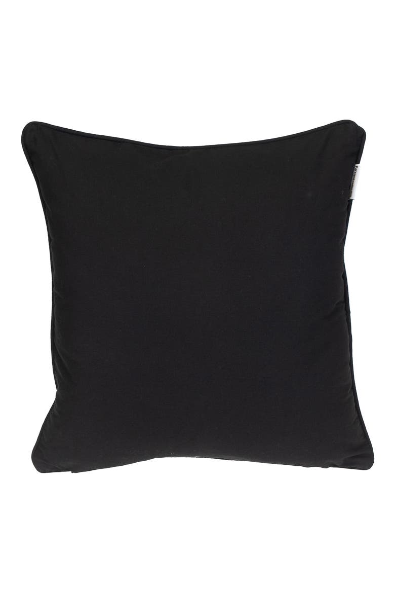 Ursae Embroidered Throw Pillow, Alternate, color, BLACK